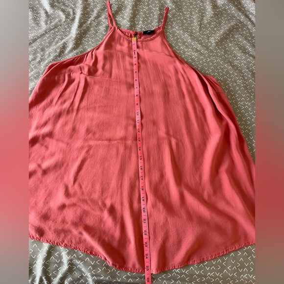 Torrid Flowing Halter Tank Top | Salmon Pink | Torrid Size 0 - Picture 6 of 7